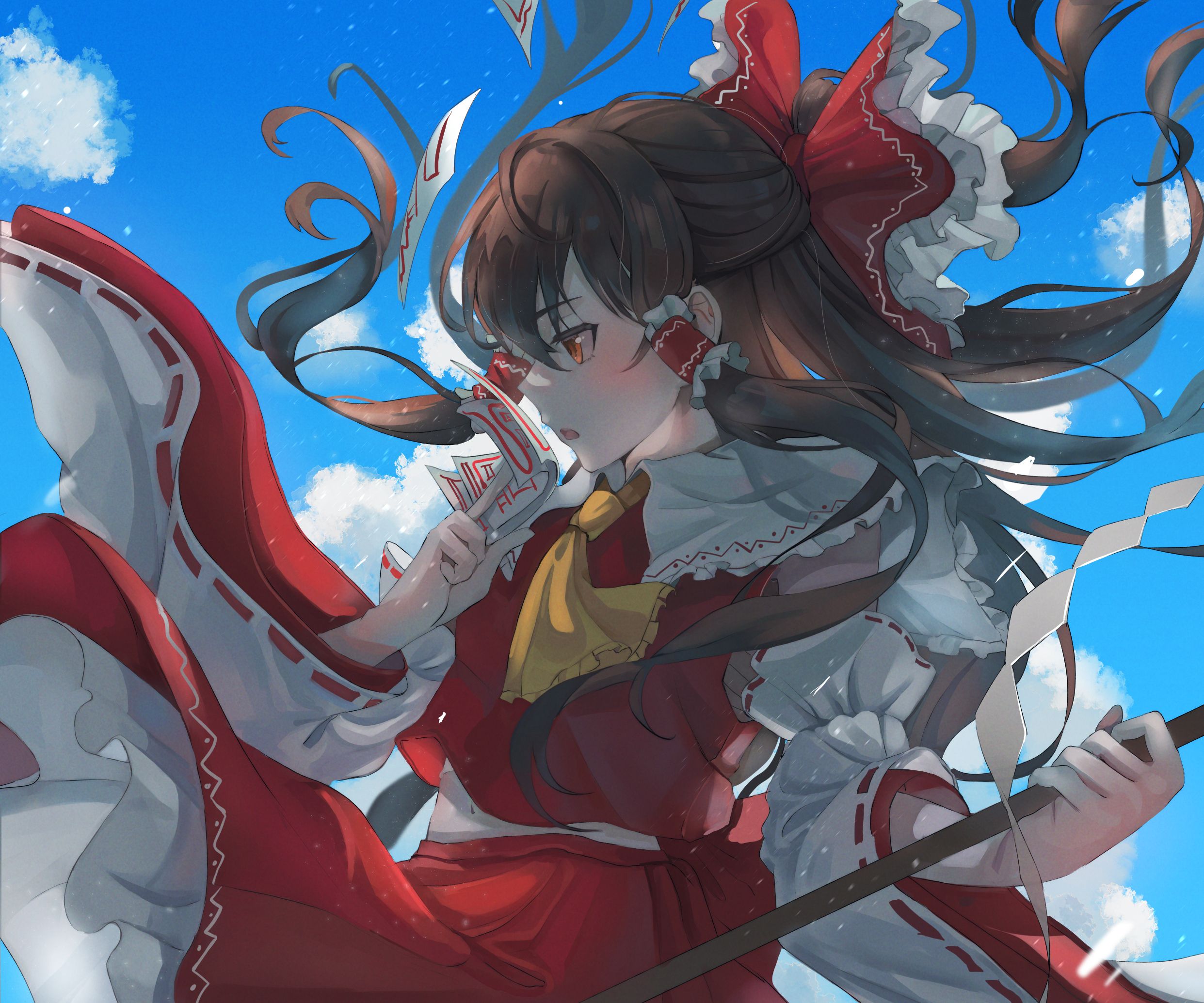 2483x2069 Reimu Hakurei HD Wallpaper