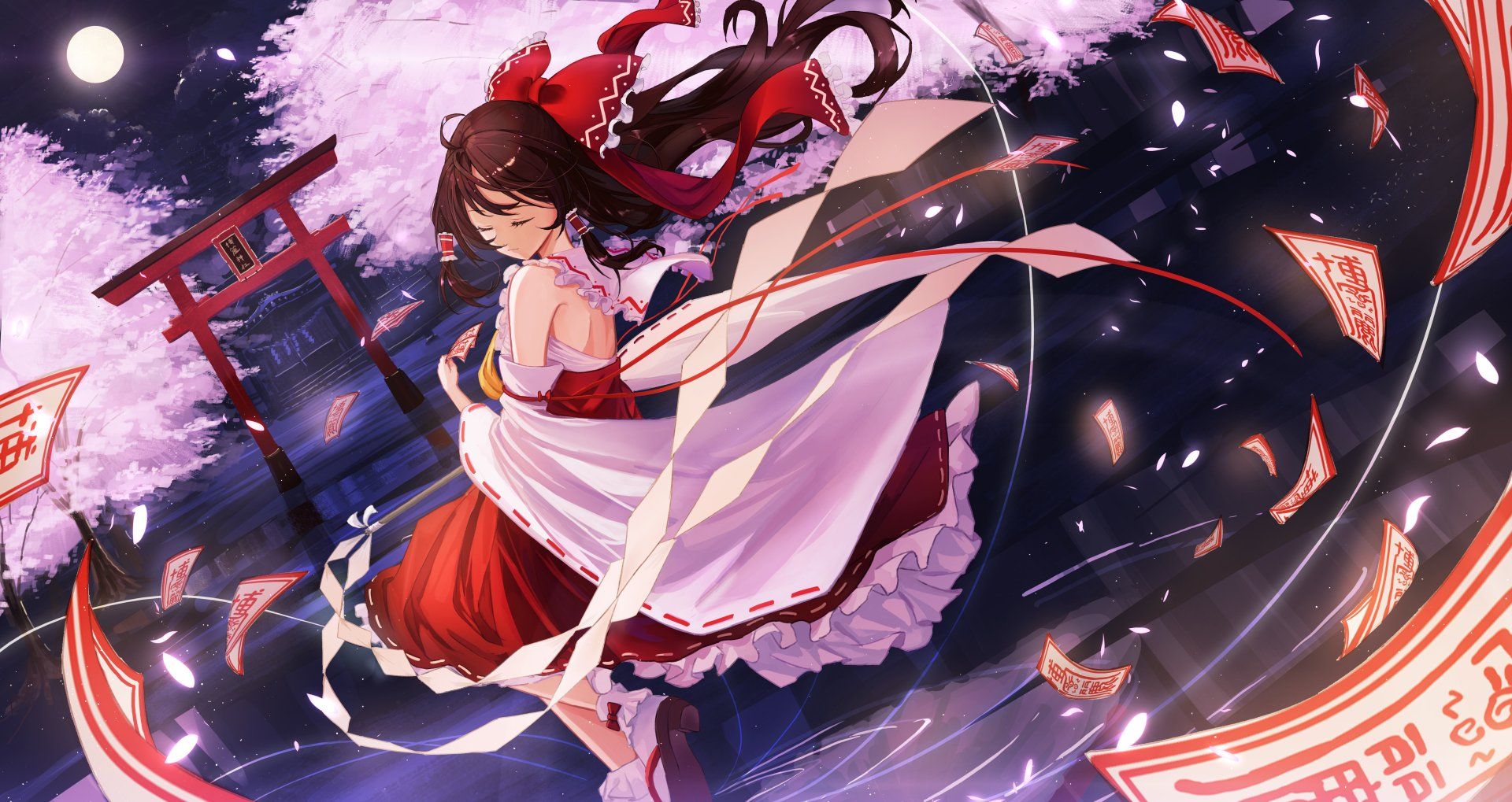 1920x1019 Reimu Hakurei