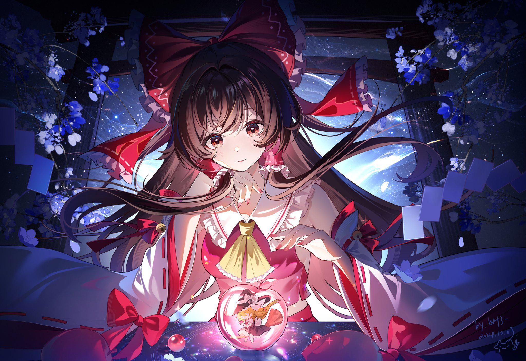 2048x1405 Reimu Hakurei : R Touhou_lostword