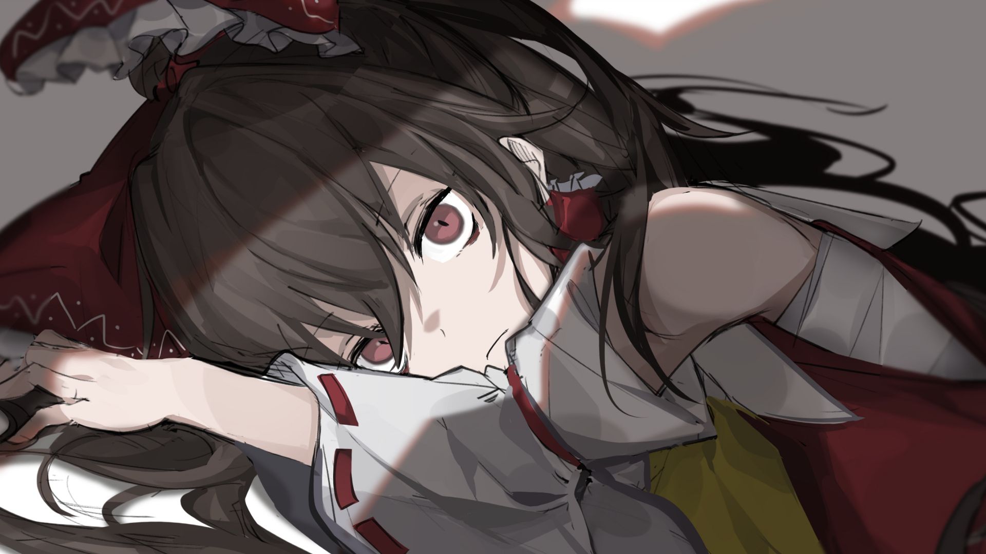 1920x1080 Reimu Hakurei. Desktop wallpaper. 1920x1080