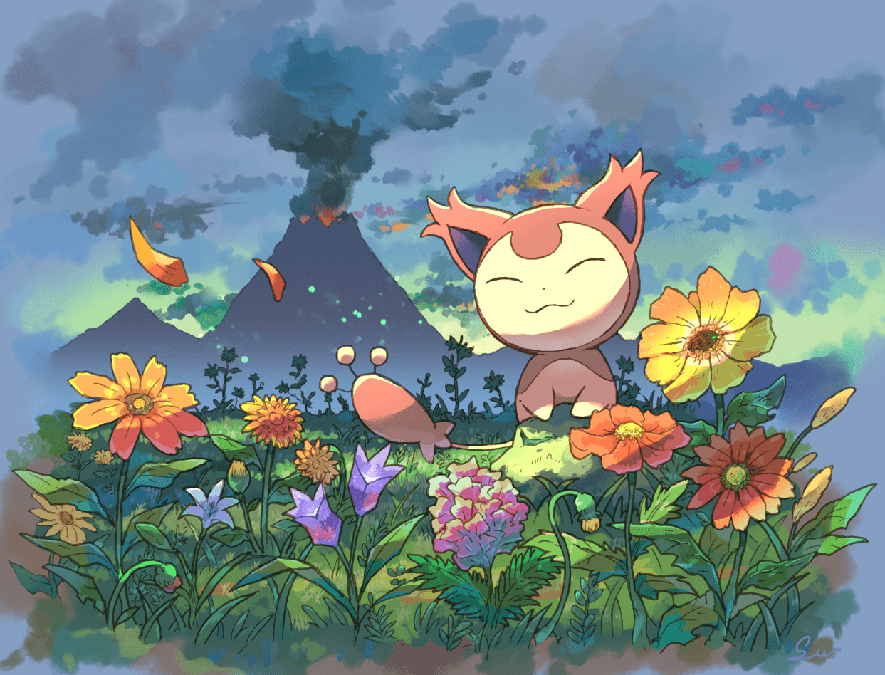 1243x948 Skittyémon Anime Image Board