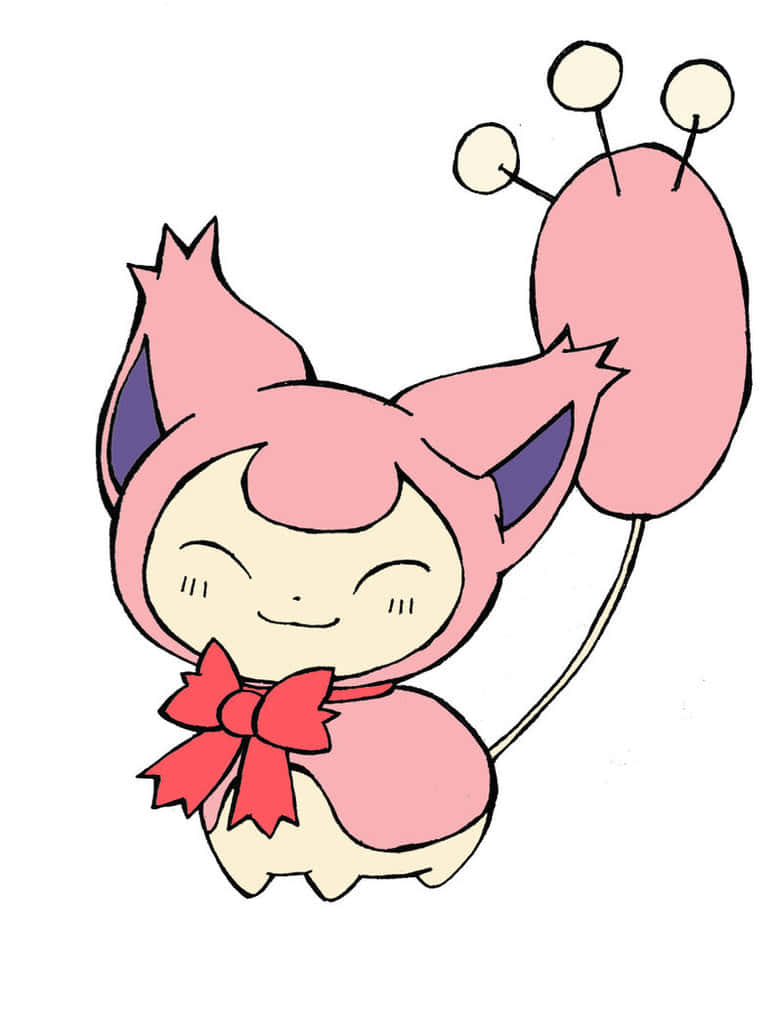782x1021 Download Skitty With Red Bow Wallpaper