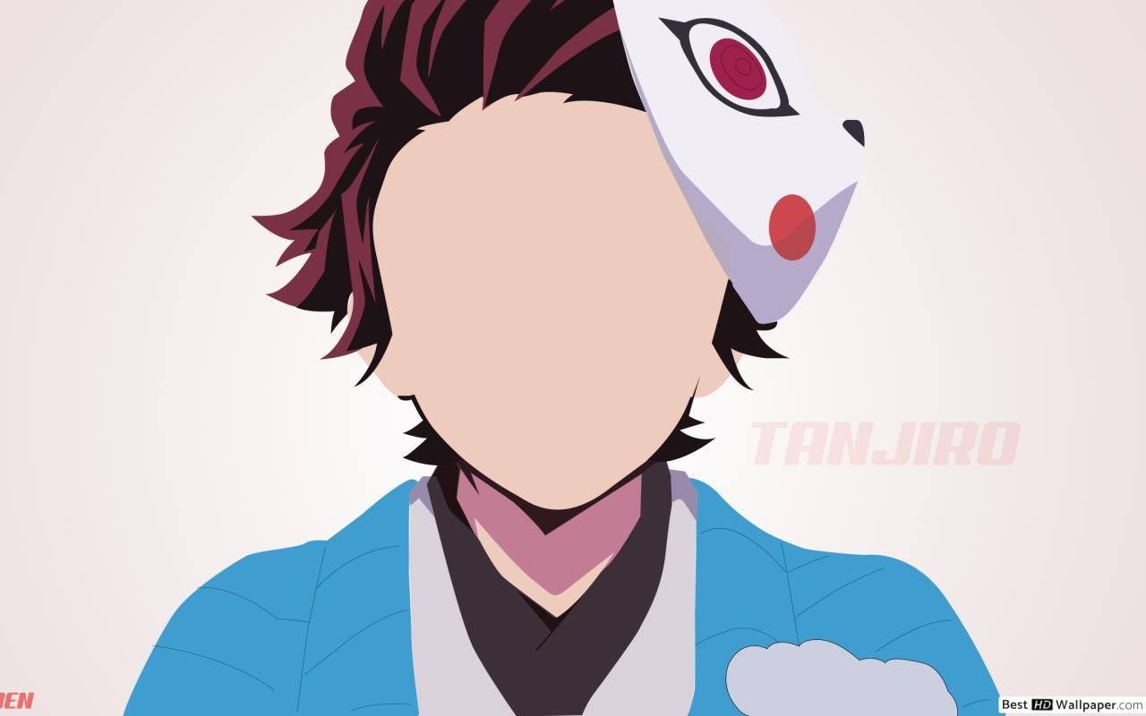 1280x800 Minimalist Tanjiro Wallpaper
