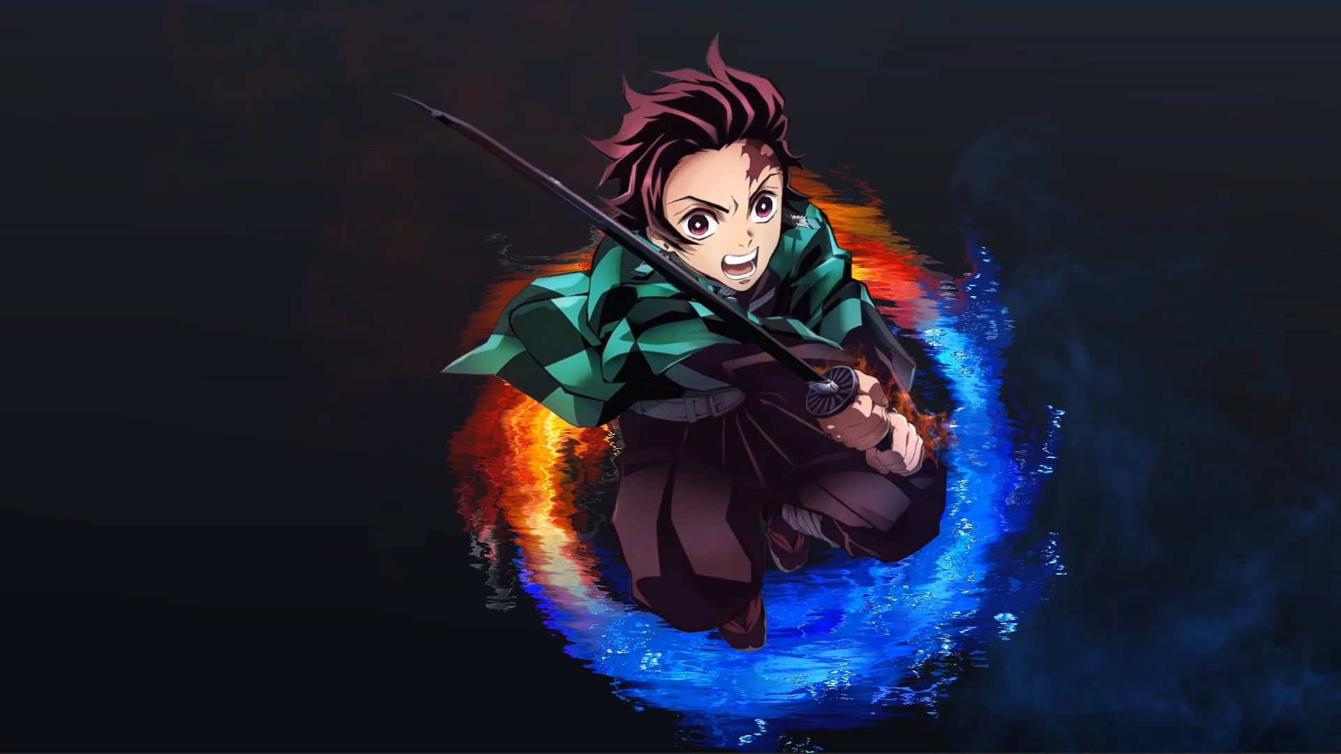 1920x1080 I made Tanjiro Kamado Live Wallpaper (Opinions? Minimal version in comments)