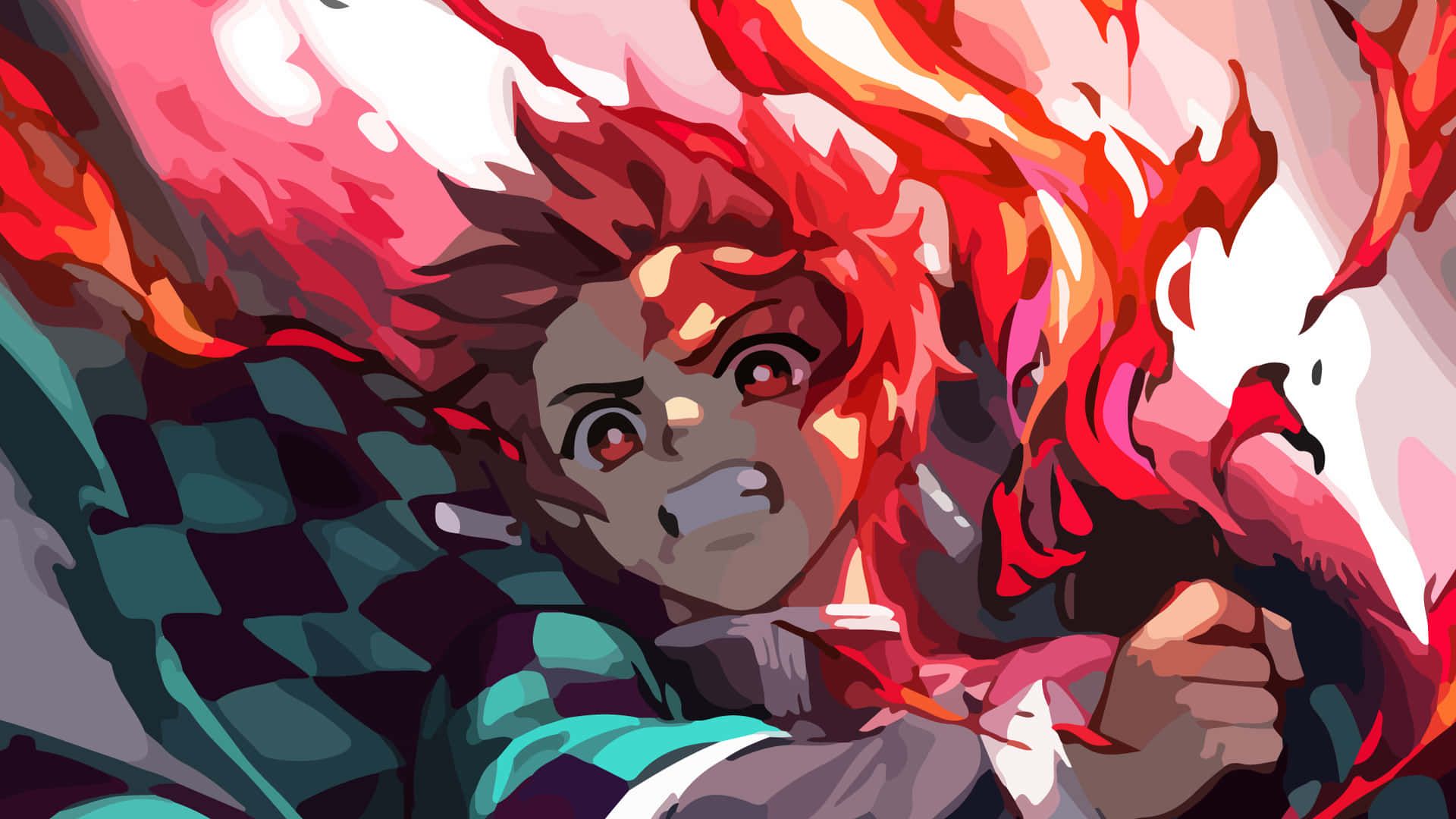 1920x1080 Demon Slayer Minimalist Wallpaper