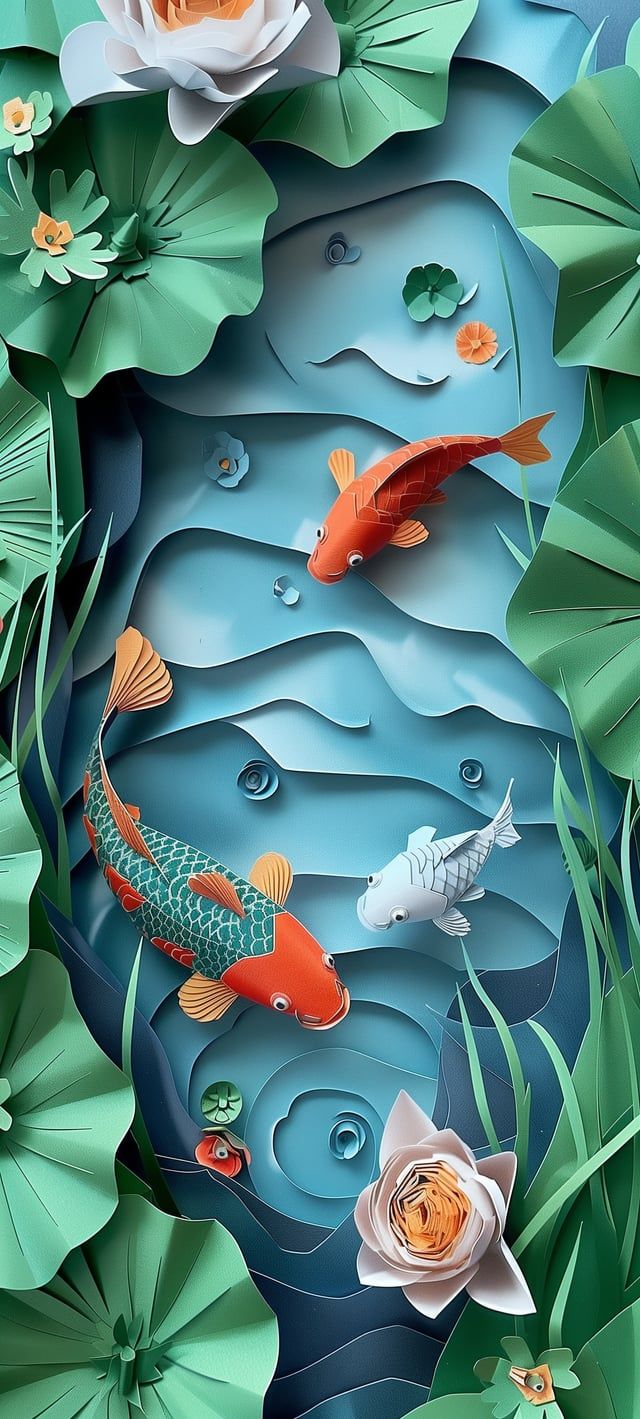 640x1419 3D Paper Wallpaper ( PART 1)
