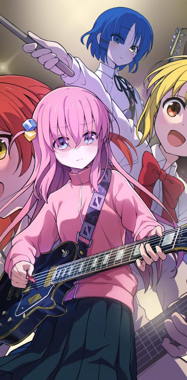 630x1280 Kessoku Band Wallpaper