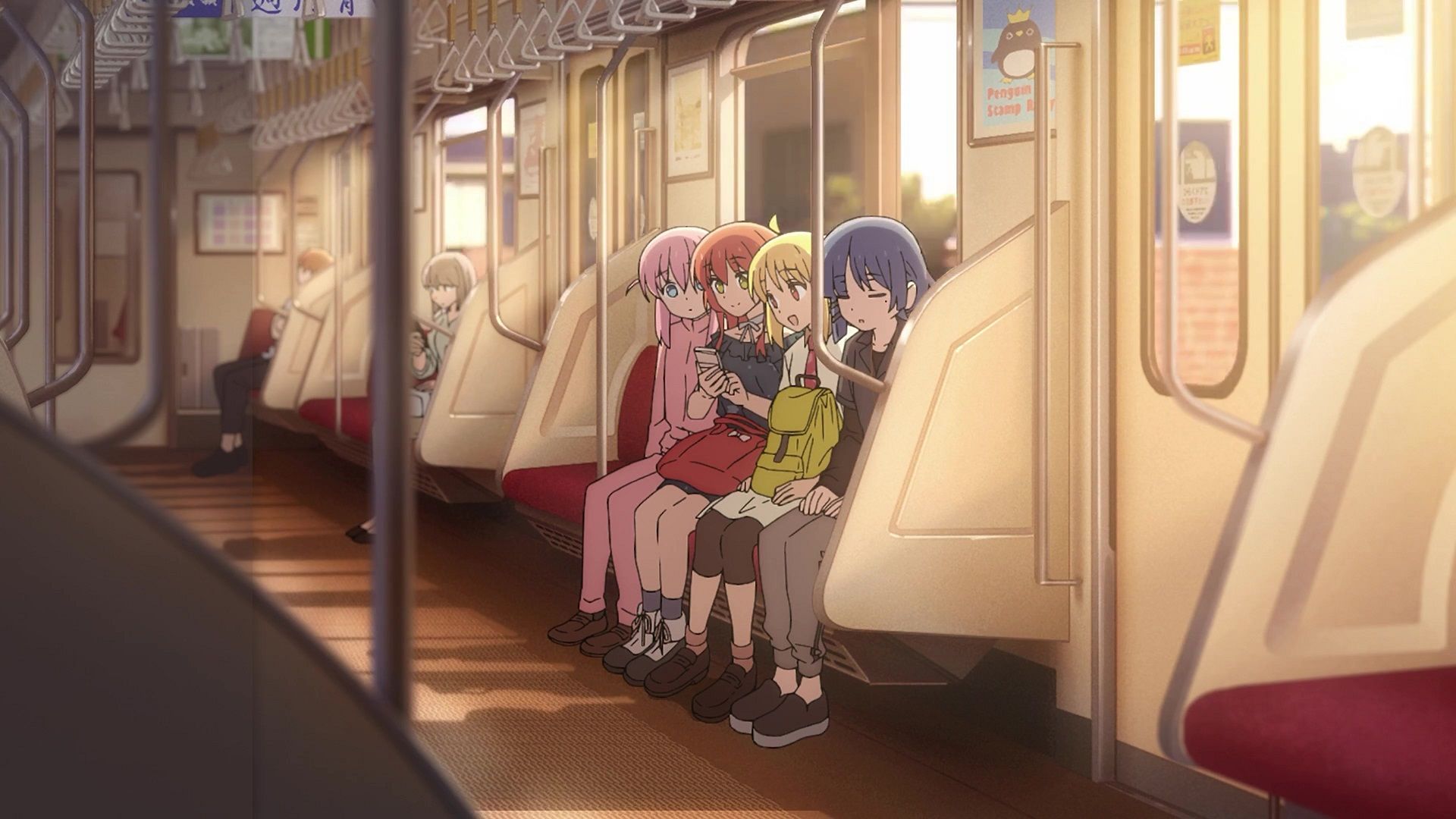 1920x1080 Kessoku Band In The Train Bocchi The Rock! Live Wallpaper
