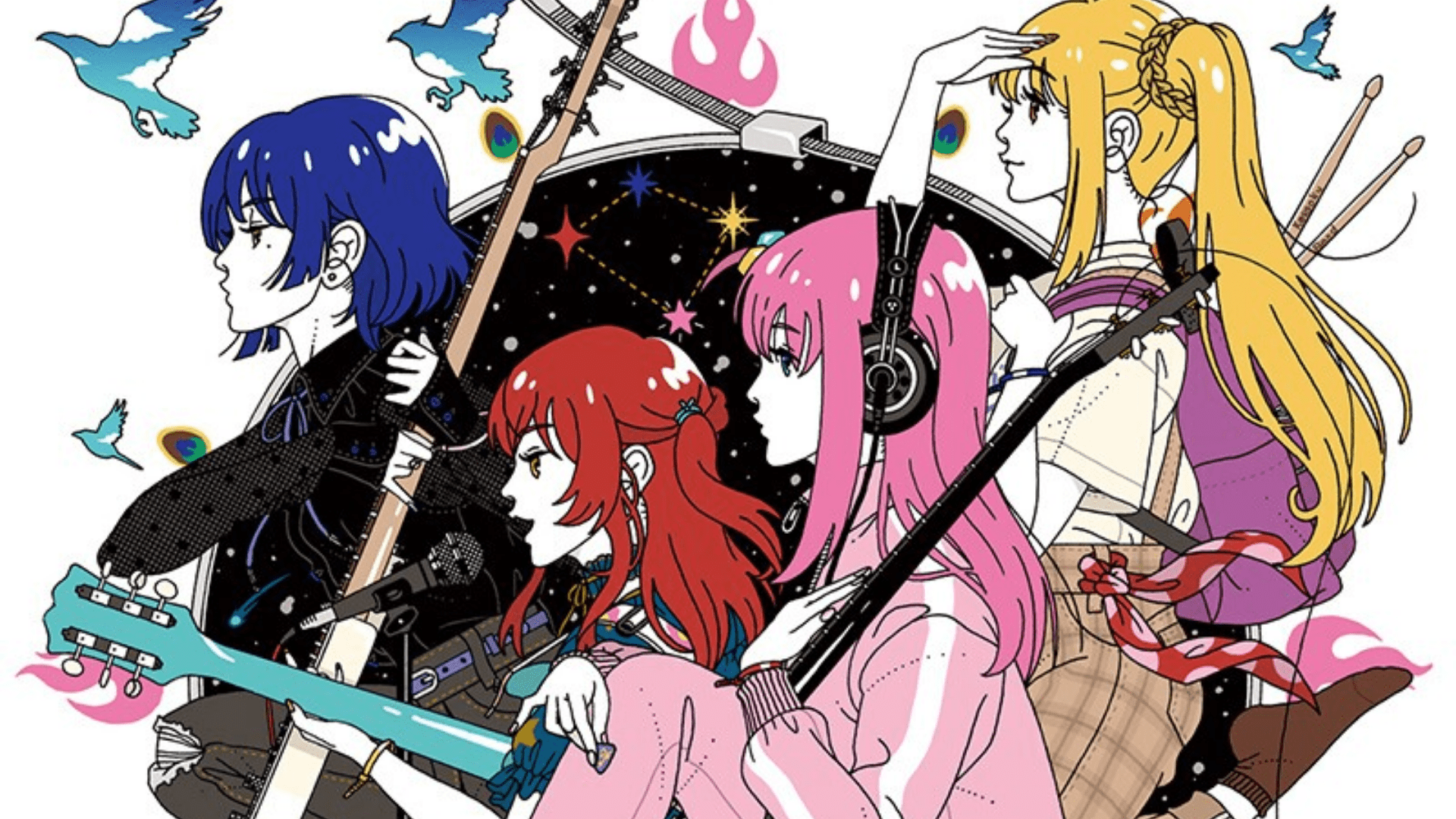 1920x1080 Bocchi The Rock's Kessoku Band Gets Special Illustration By ASIAN KUNG FU GENERATION Artist Yusuke Nakamura
