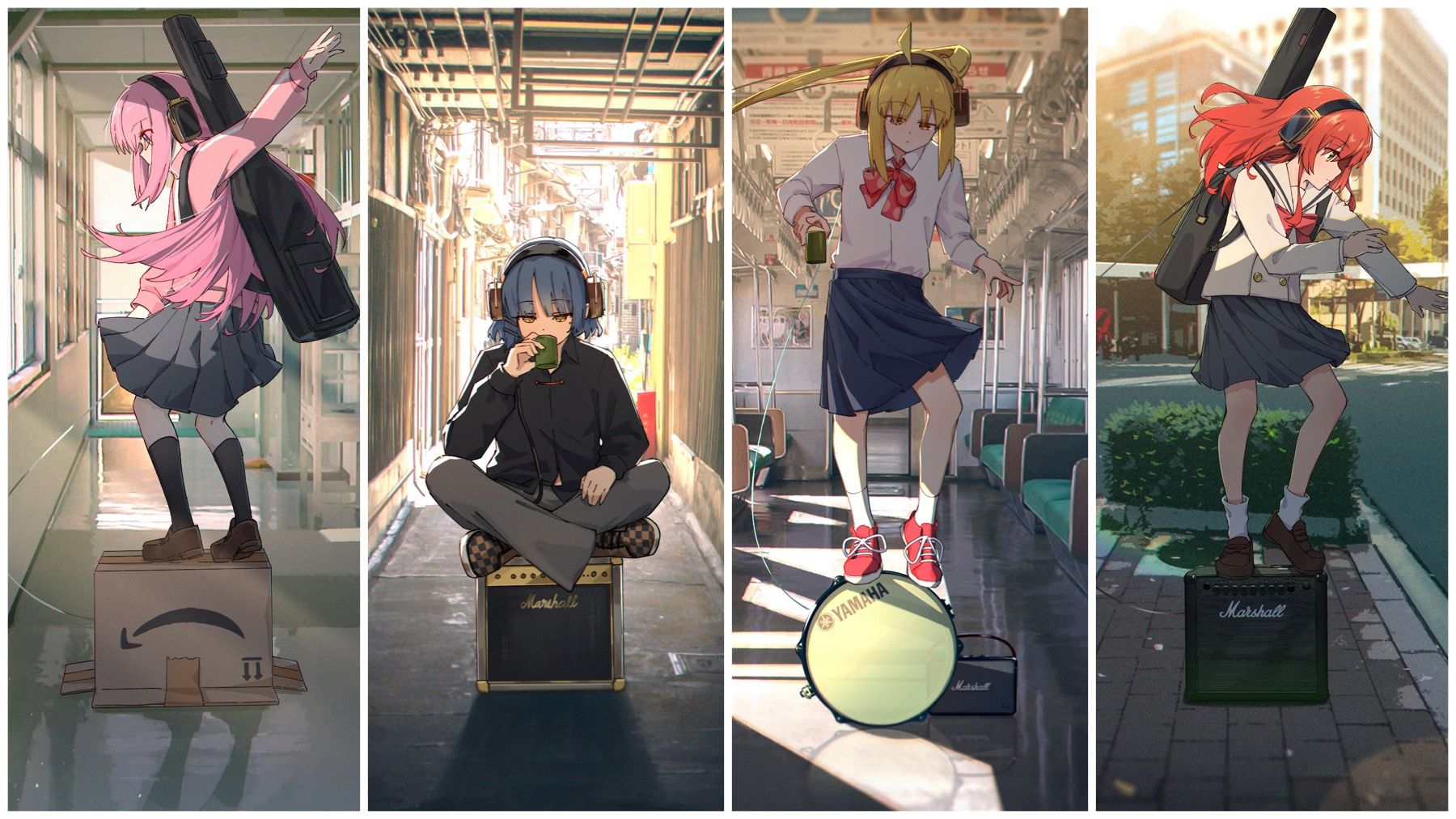 1800x1012 Fanart Friday, Too: Kessoku Band, Stand