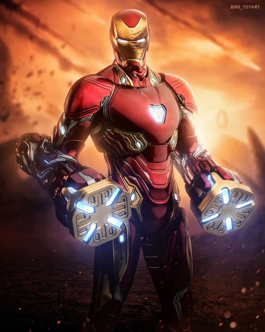 1080x1350 Iron Man Nano Suit Wallpaper
