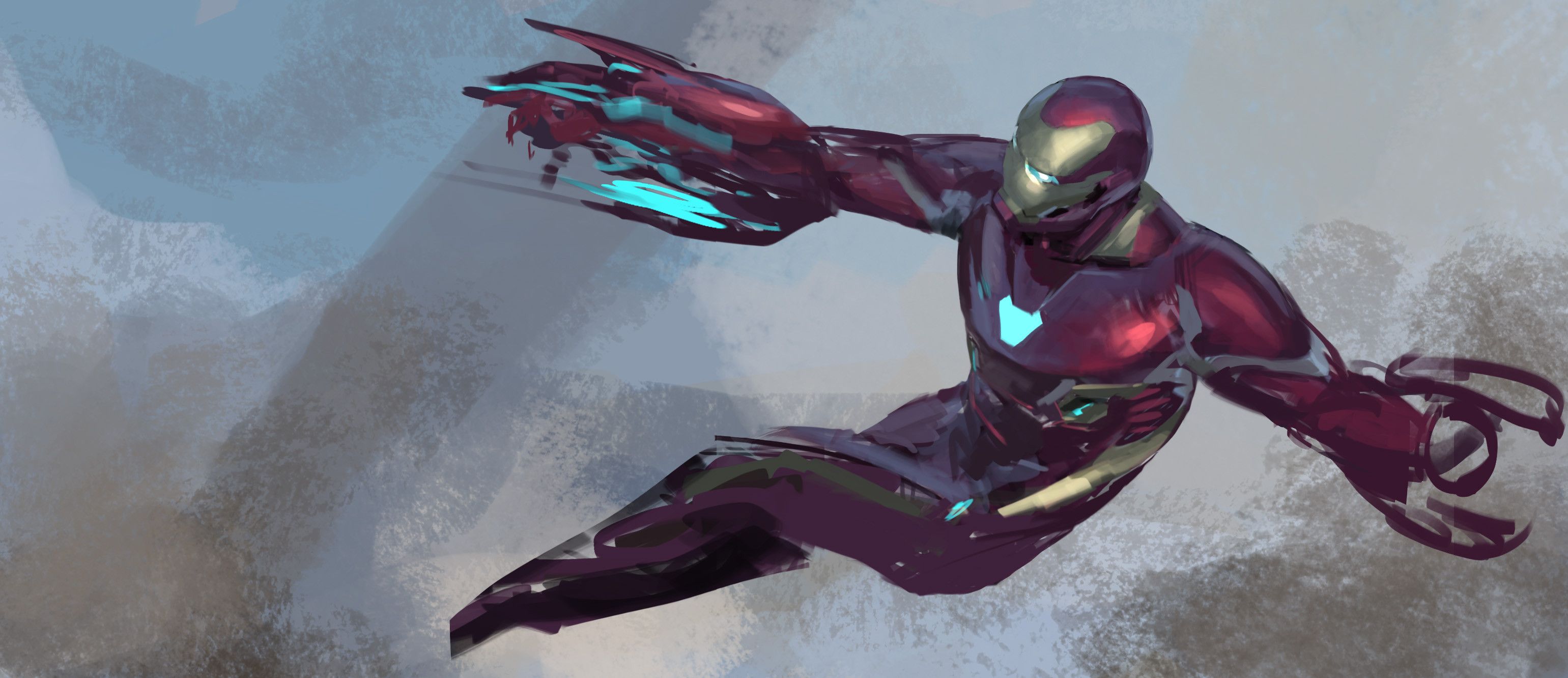 3081x1332 Phil Saunders: Infinity War Man Mk50 on Titan Keyframe