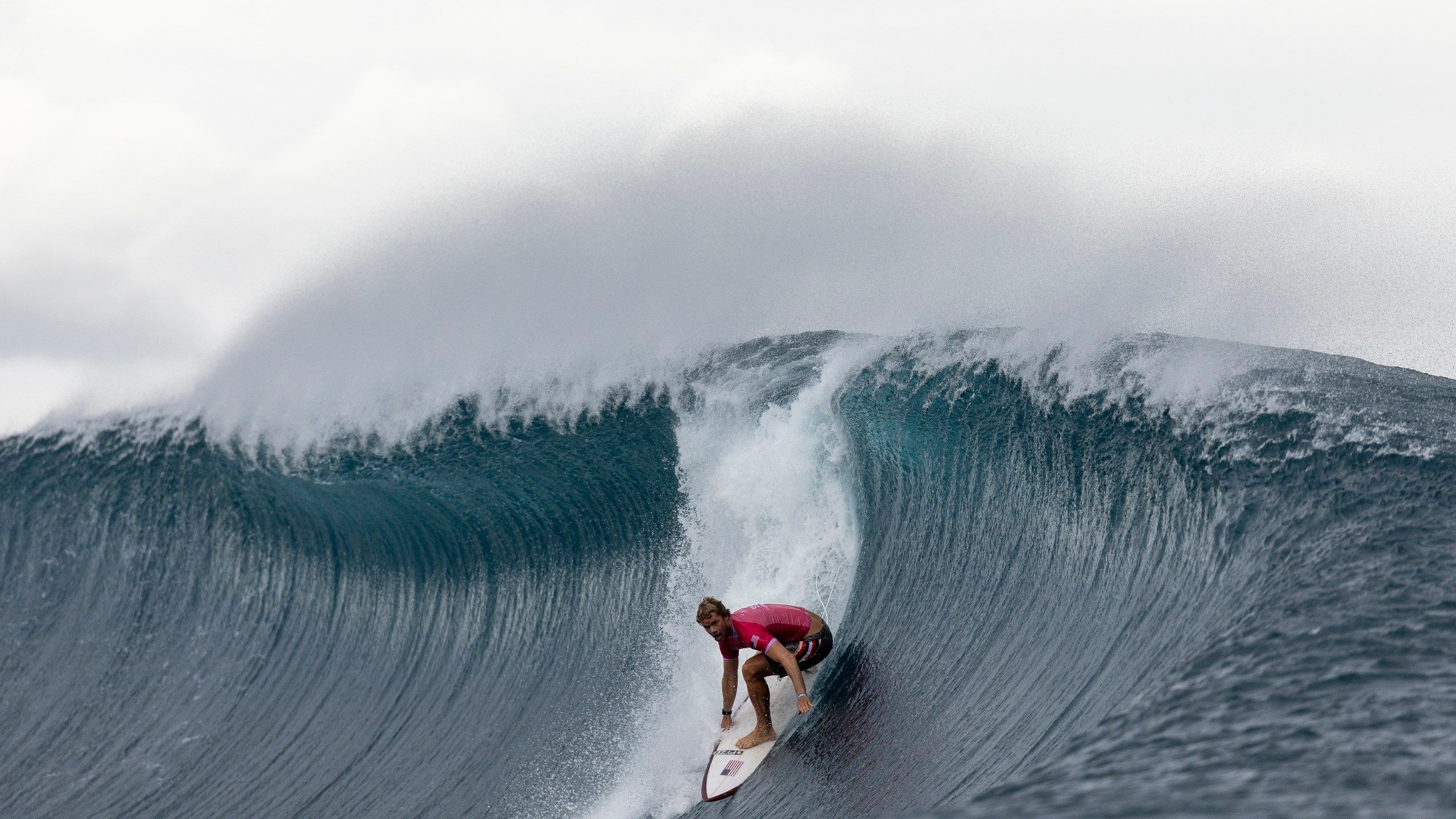 2560x1440 John John Florence eliminated at Olympic surfing