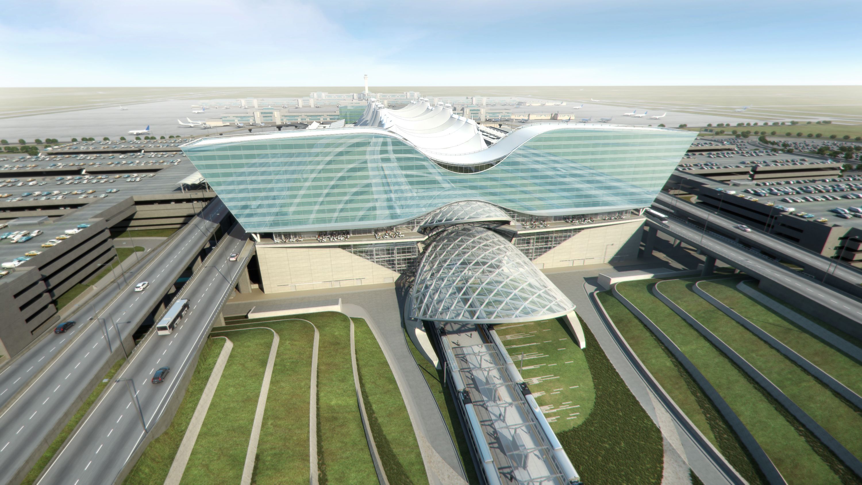 3000x1688 Denver International Airport Wallpaper