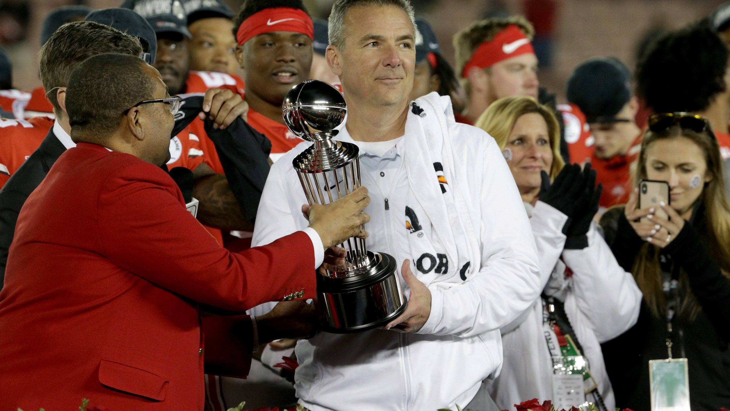 2560x1440 Ohio State Defeats Washington 28 23 In Rose Bowl