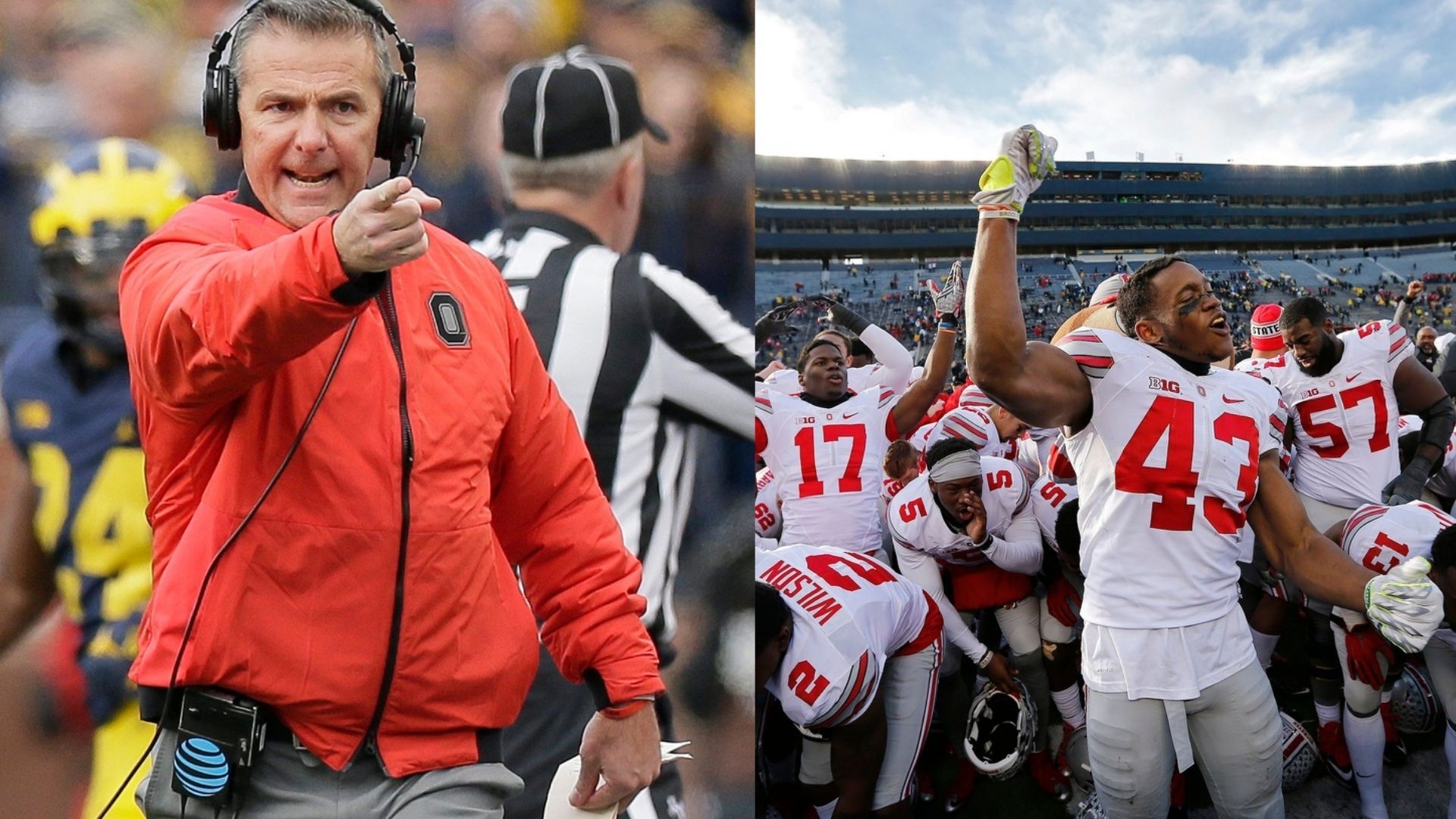 1920x1080 LOOK: Urban Meyer Arrives In Ann Arbor With All Guns Blazing Ahead Of Ohio State Michigan Showdown In Week 14. College Sports Network