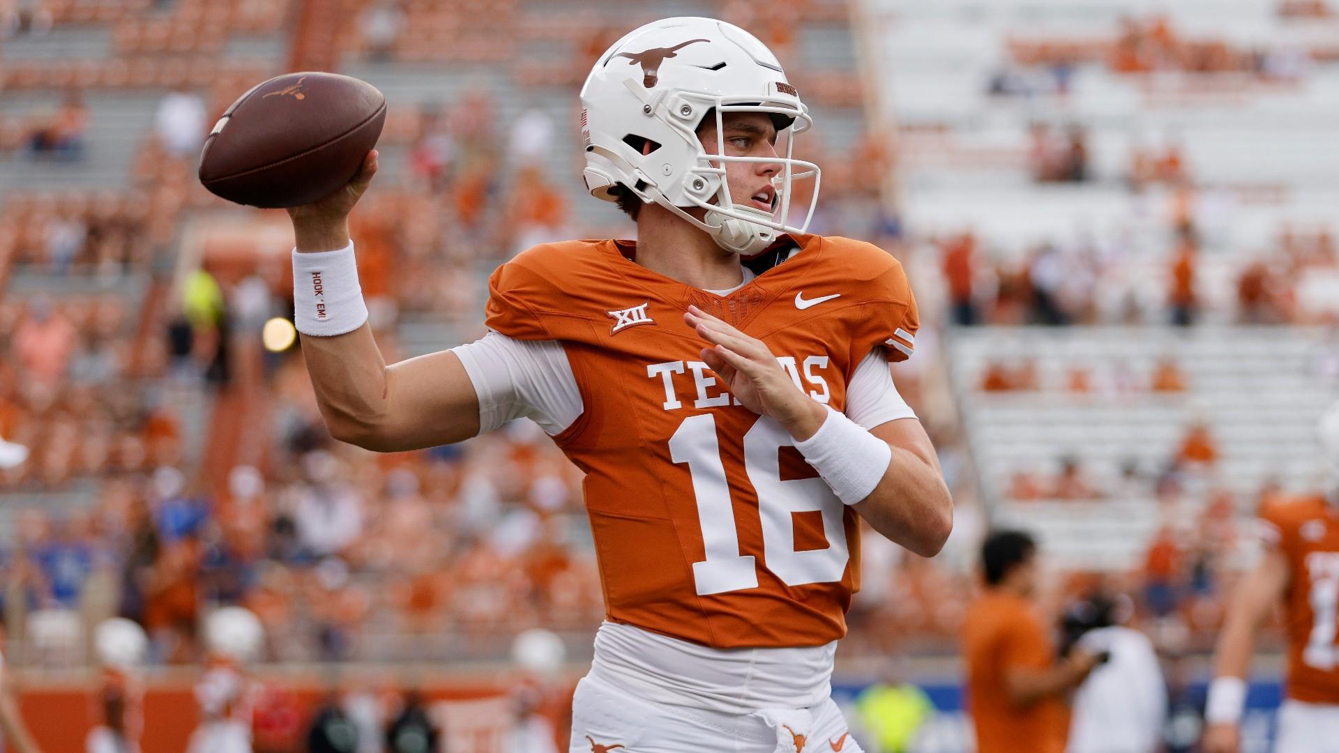 1920x1080 Arch Manning stats: Texas freshman QB shows impressive flashes in college debut vs. Texas Tech