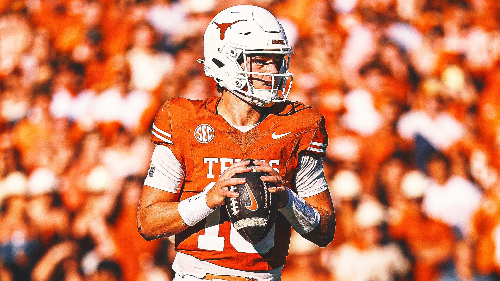 1920x1080 Arch Manning, Texas Get Much Needed Red River Rivalry Win Over No. 6 Oklahoma