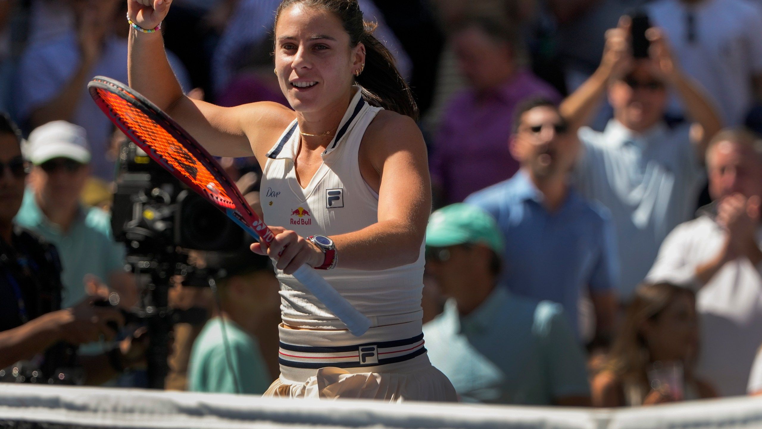 2560x1440 US Open: Navarro's first Grand Slam semifinal will be against Sabalenka. Fritz and Tiafoe win, too