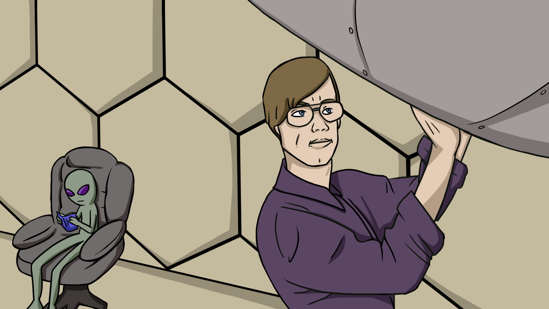 1920x1080 Bob Lazar Head turn animation