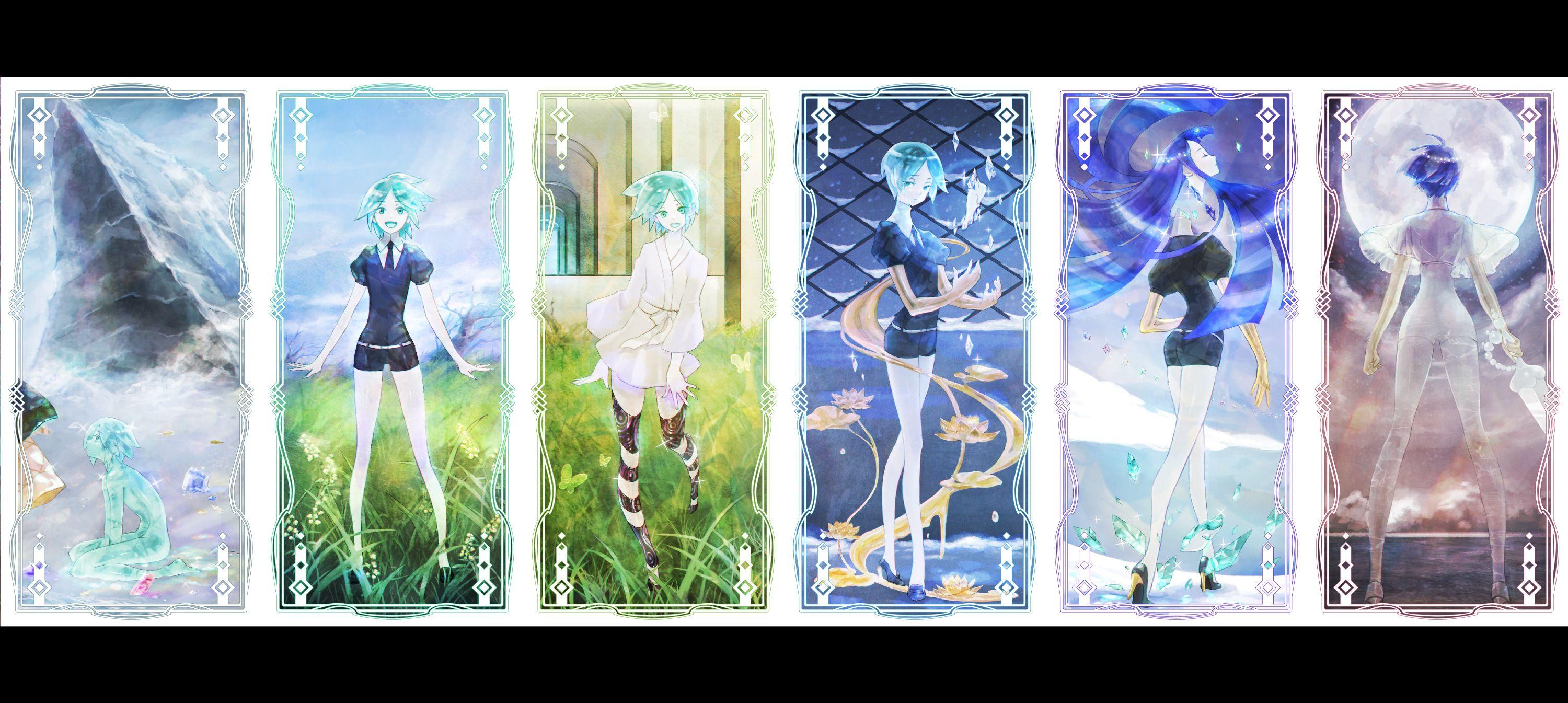 3000x1345 anthropomorphism az rei houseki no kuni