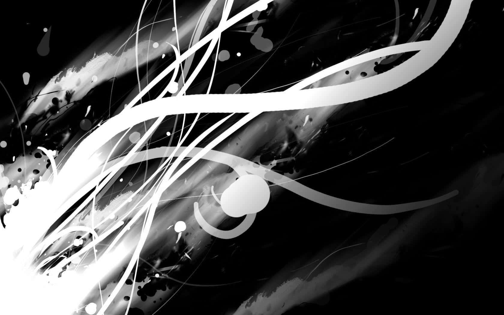 1680x1050 Download Lines Of Black And White Abstract Wallpaper