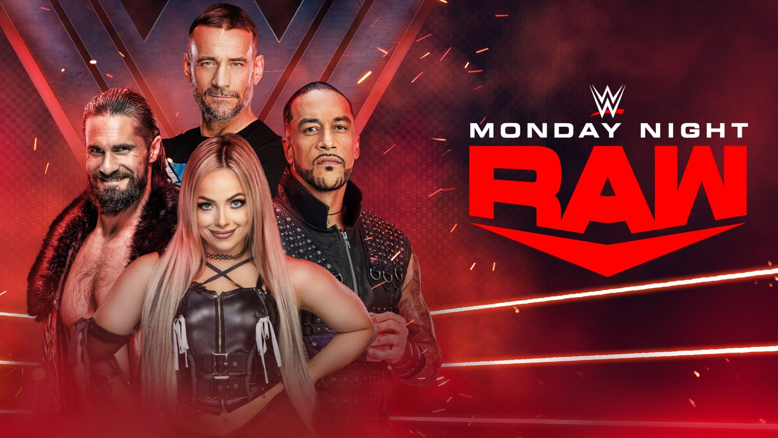 2560x1440 WWE Monday Night Raw Roster