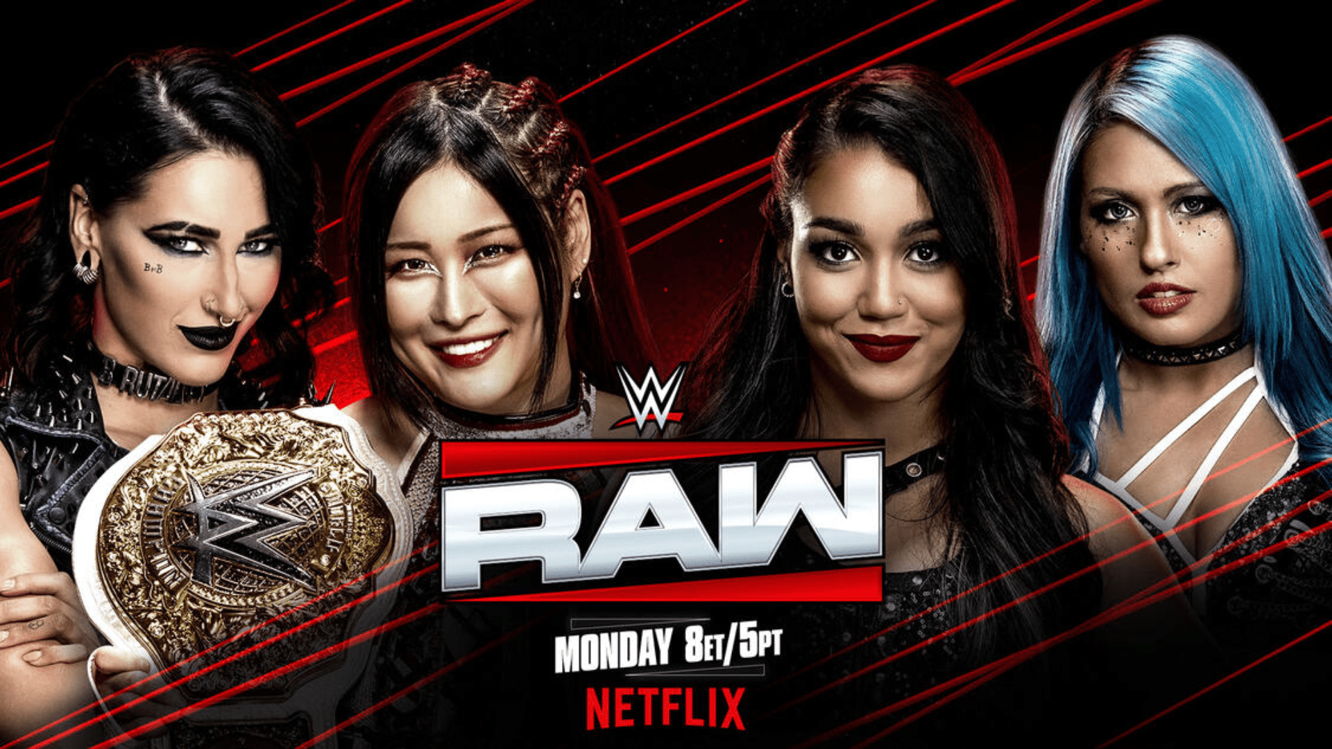 1920x1080 WWE Raw Live Results: IYO SKY & Rhea Ripley Vs. Roxanne Perez & Giulia