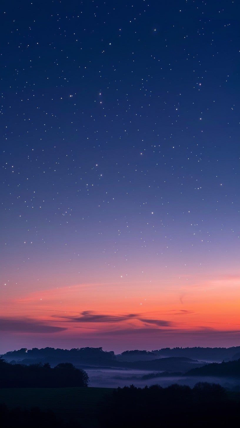 816x1456 Free Starry Twilight Sky Image, Stars, Sky