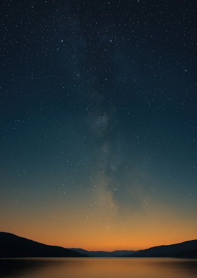 800x1131 Serene twilight sky reflection mobile