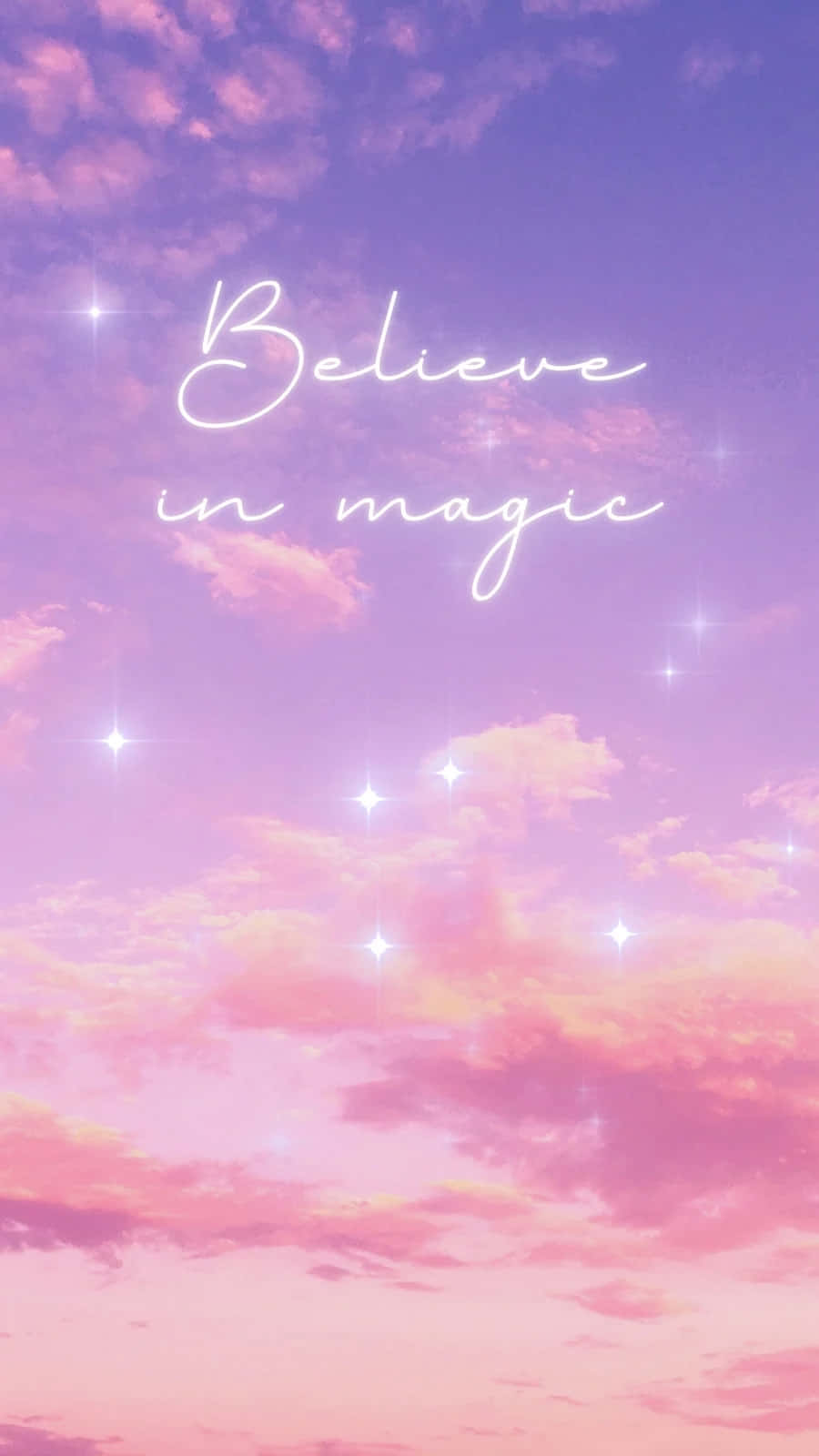 900x1600 Download Believe In Magic Twilight Sky Wallpaper