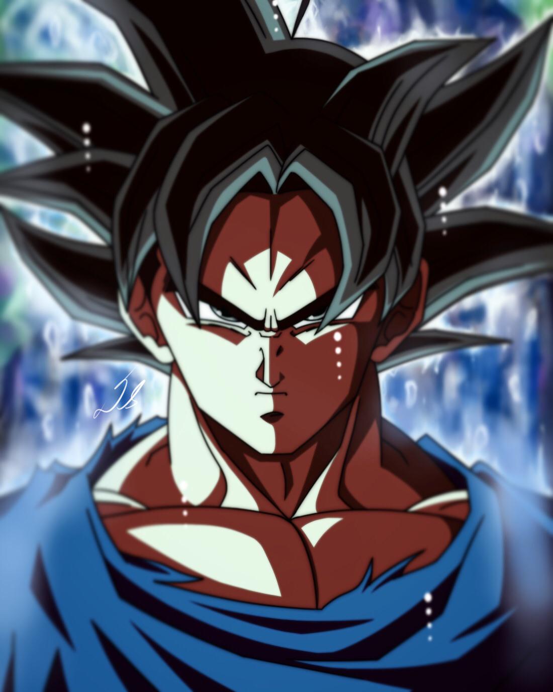 1100x1375 First drawing of UI Goku digitally, hope you like it
