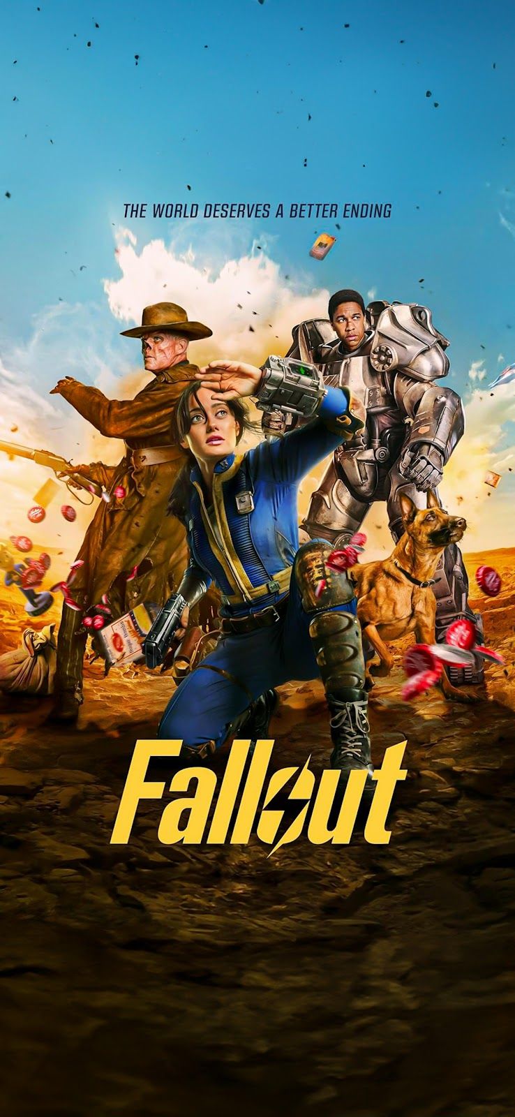 738x1600 Fallout 2024 Wallpaper