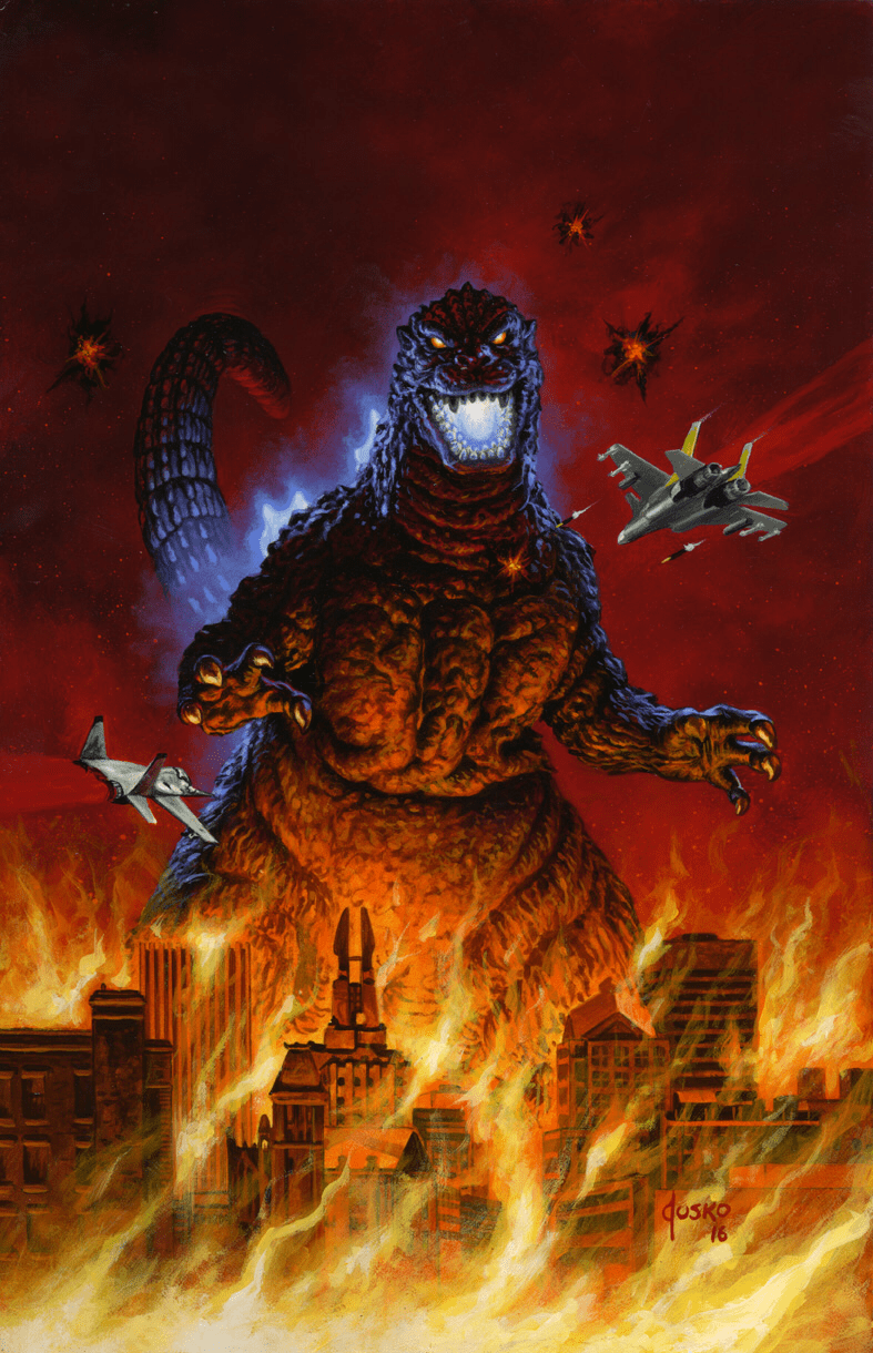 787x1220 Godzilla Heisei Wallpaper