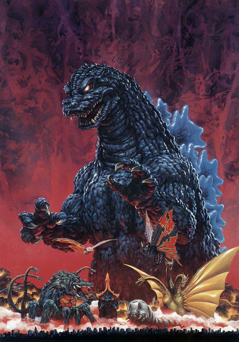 838x1199 GODZILLA THE HEISEI ERA (1993) by Yuji Kaida [4K Scan]