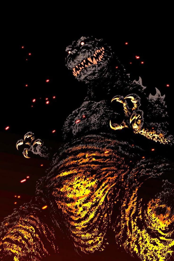 736x1104 Godzilla pose. Godzilla 1962 wallpaper, Godzilla art wallpaper, Godzilla king
