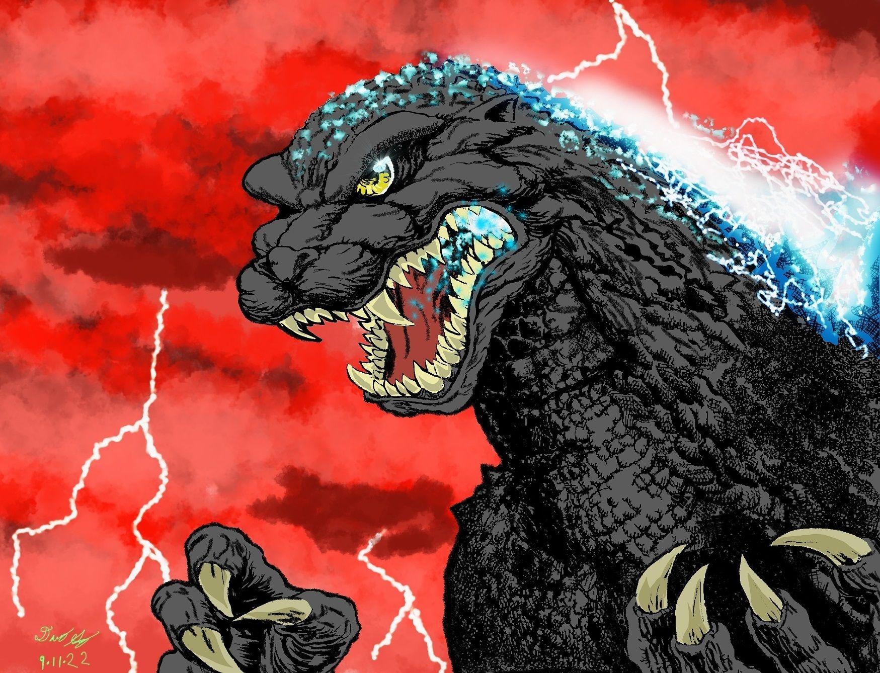 1749x1338 King of the Monsters by UltraKong87 on Newgrounds