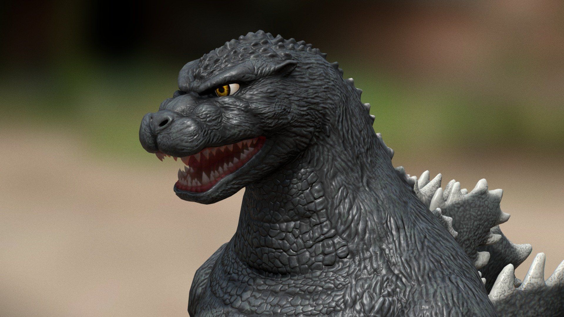 1920x1080 Godzilla Heisei Free 3D model by Draco [6d8751a]
