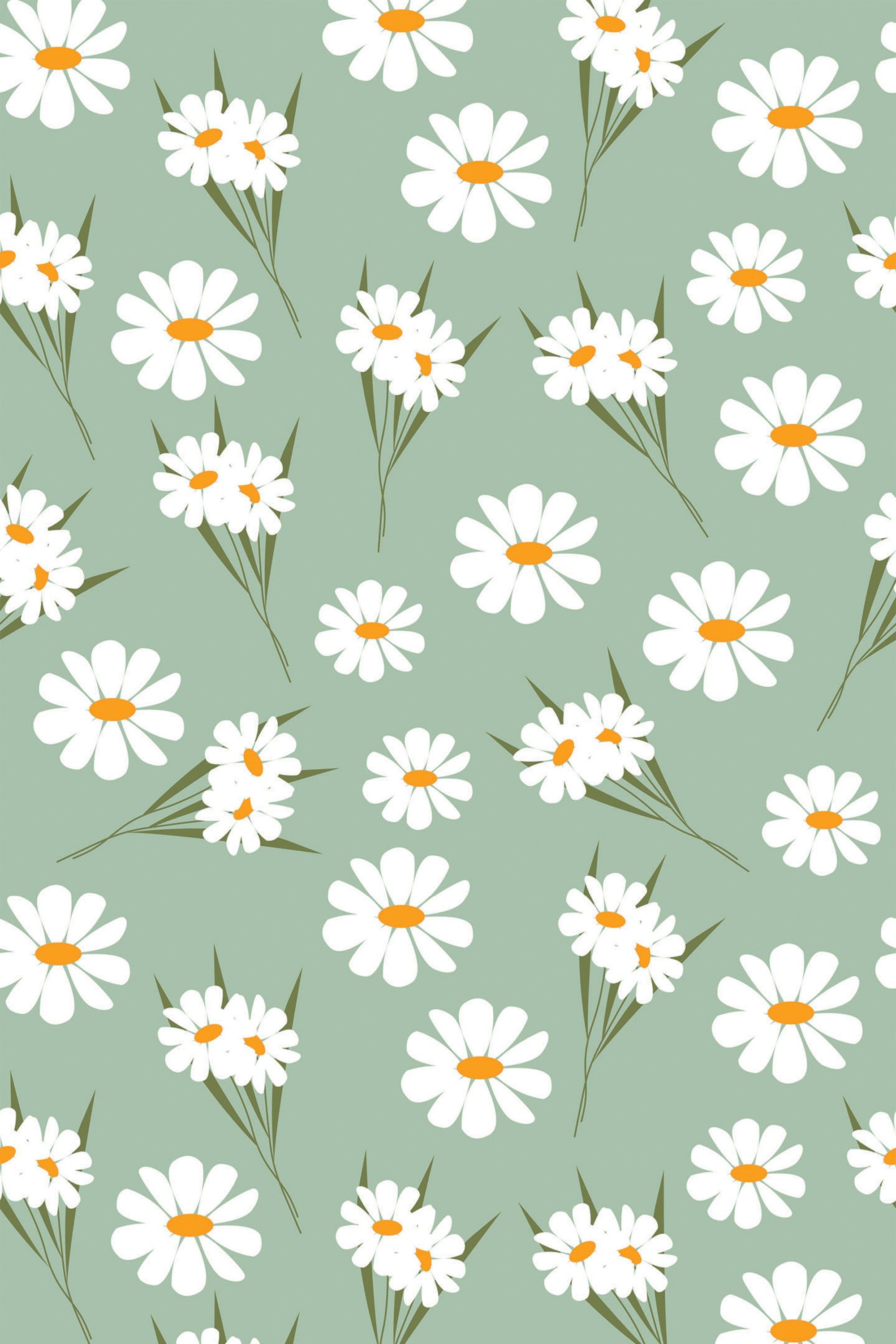 2000x3000 Daisy Peel and Stick Removable Wallpaper