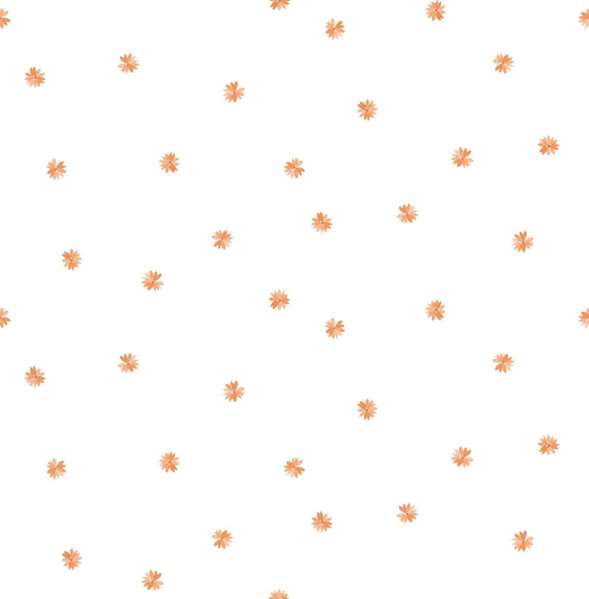 1179x1200 Seabrook DA62813 Little Daisy Orange Wallpaper