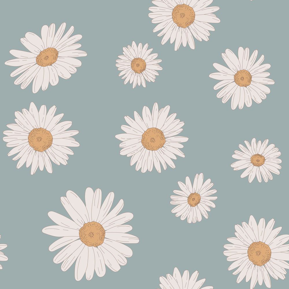 1000x1000 Teddy Bear & Flowers Wallpaper. Nursery & Girls' Rooms
