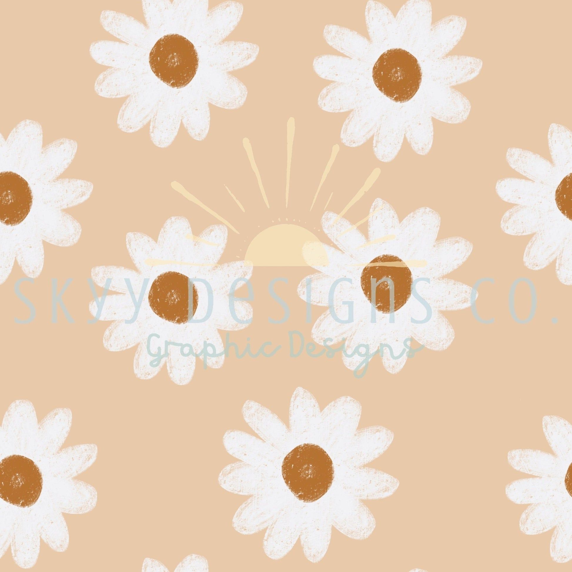 1946x1946 Western Daisy digital seamless pattern for fabrics and wallpaper, wes