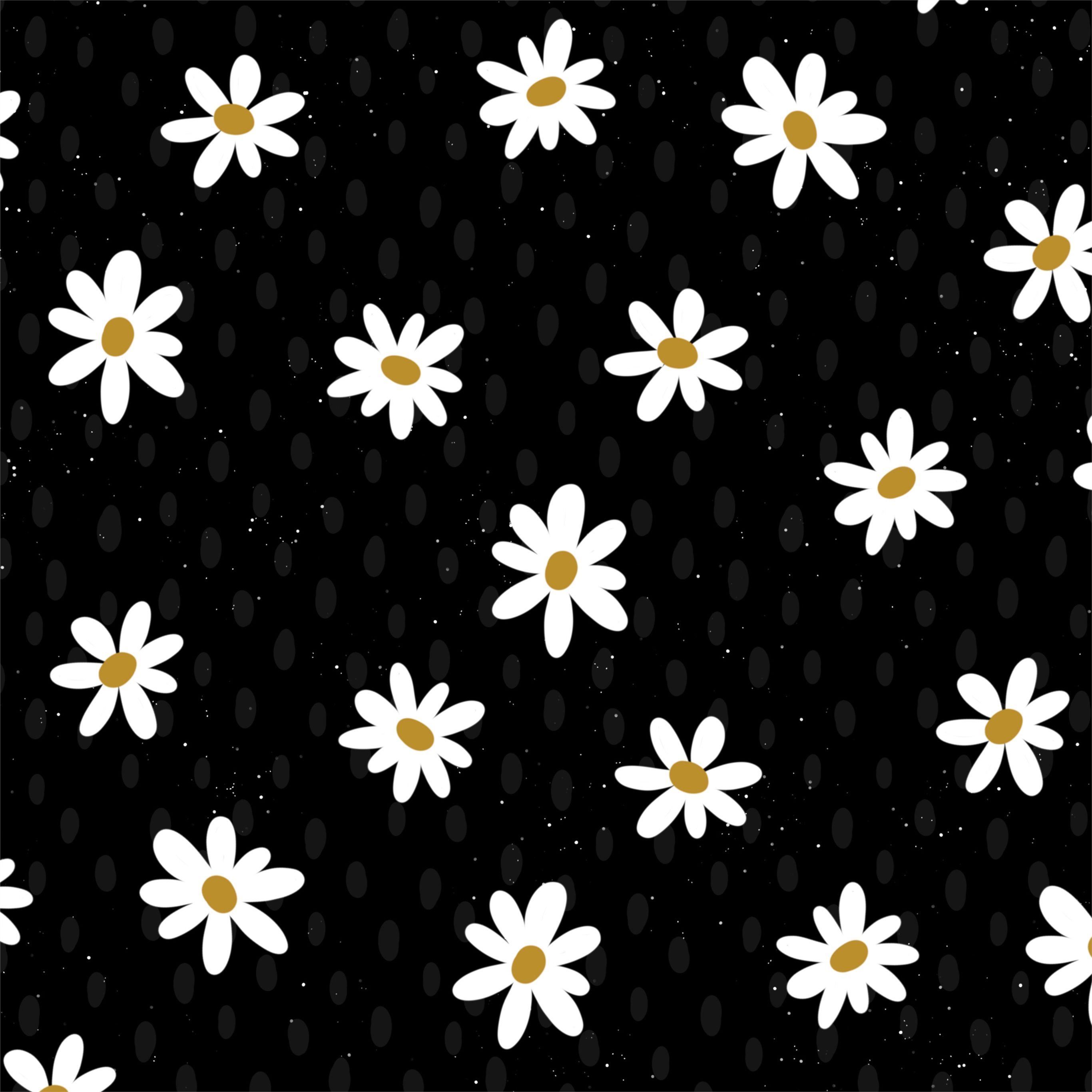 2732x2732 daisy flower pattern abstract 4k iPad Pro Wallpaper Free Download