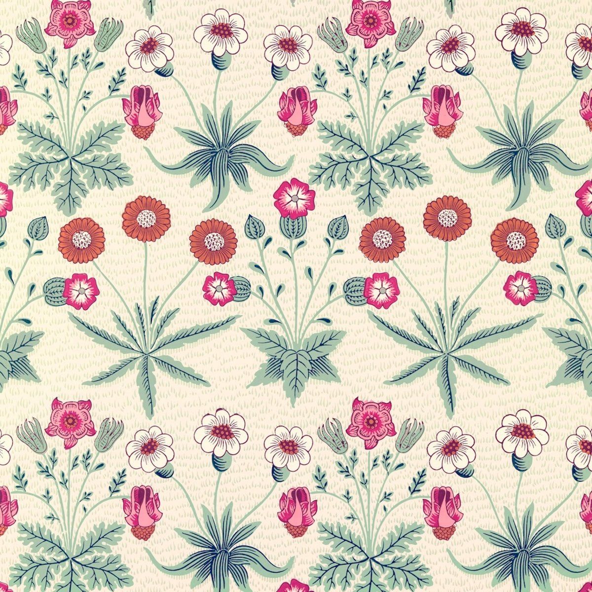 1200x1200 Morris Collections Daisy Wallpaper