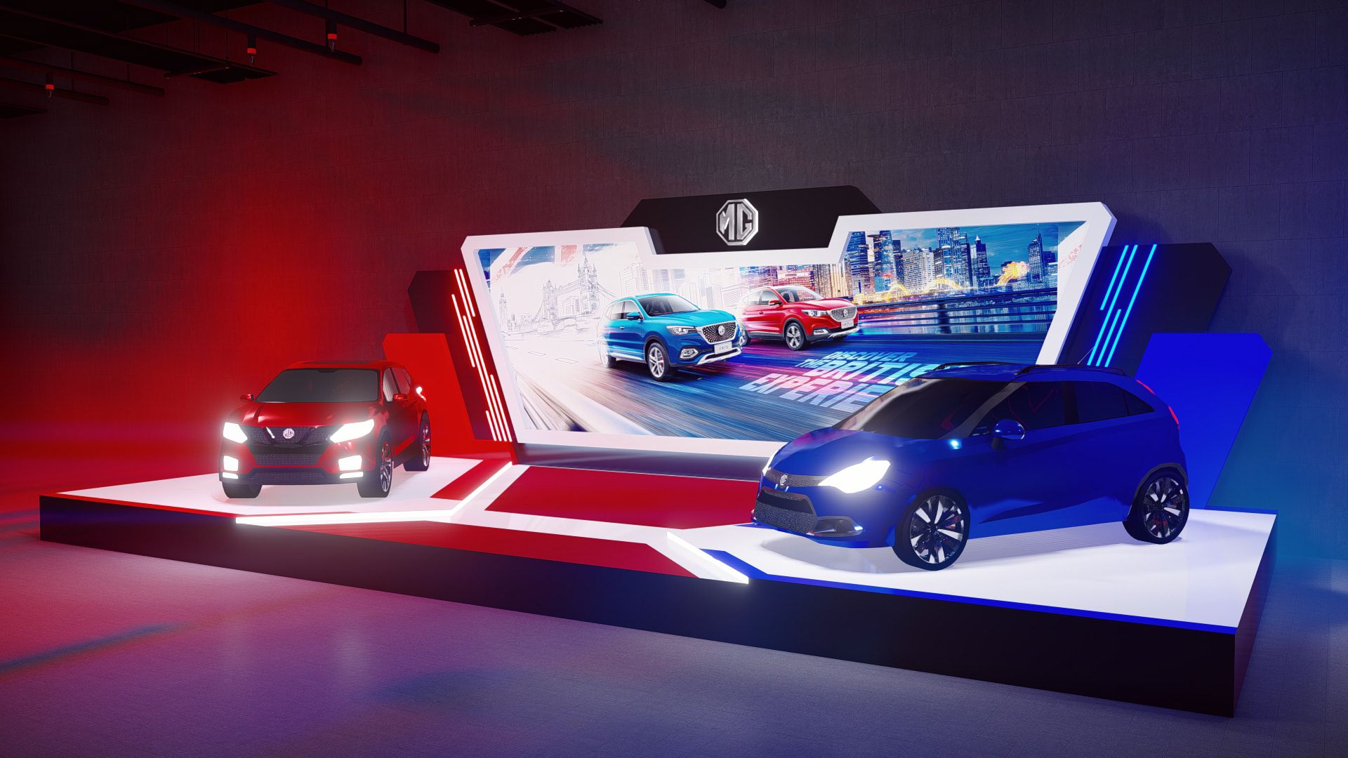 1920x1080 MORRIS GARAGE launching (3). Image - Behance