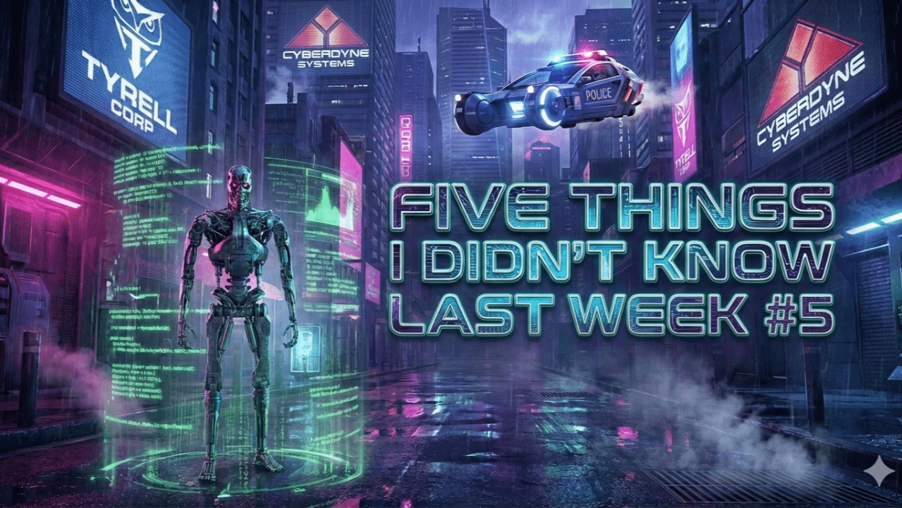 1279x720 Five Things I Didn't Know Last Week