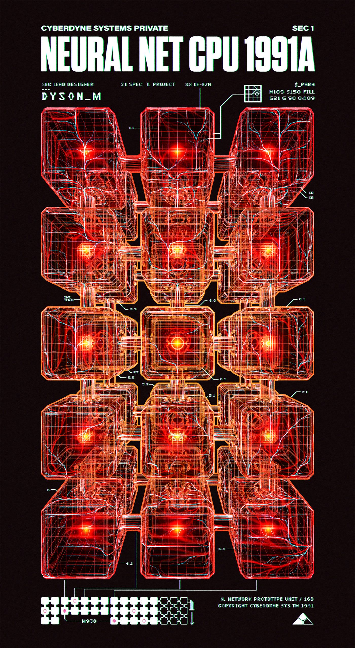1400x2556 Cyberdyne Systems (C) N_NETCPU_1991A - Behance