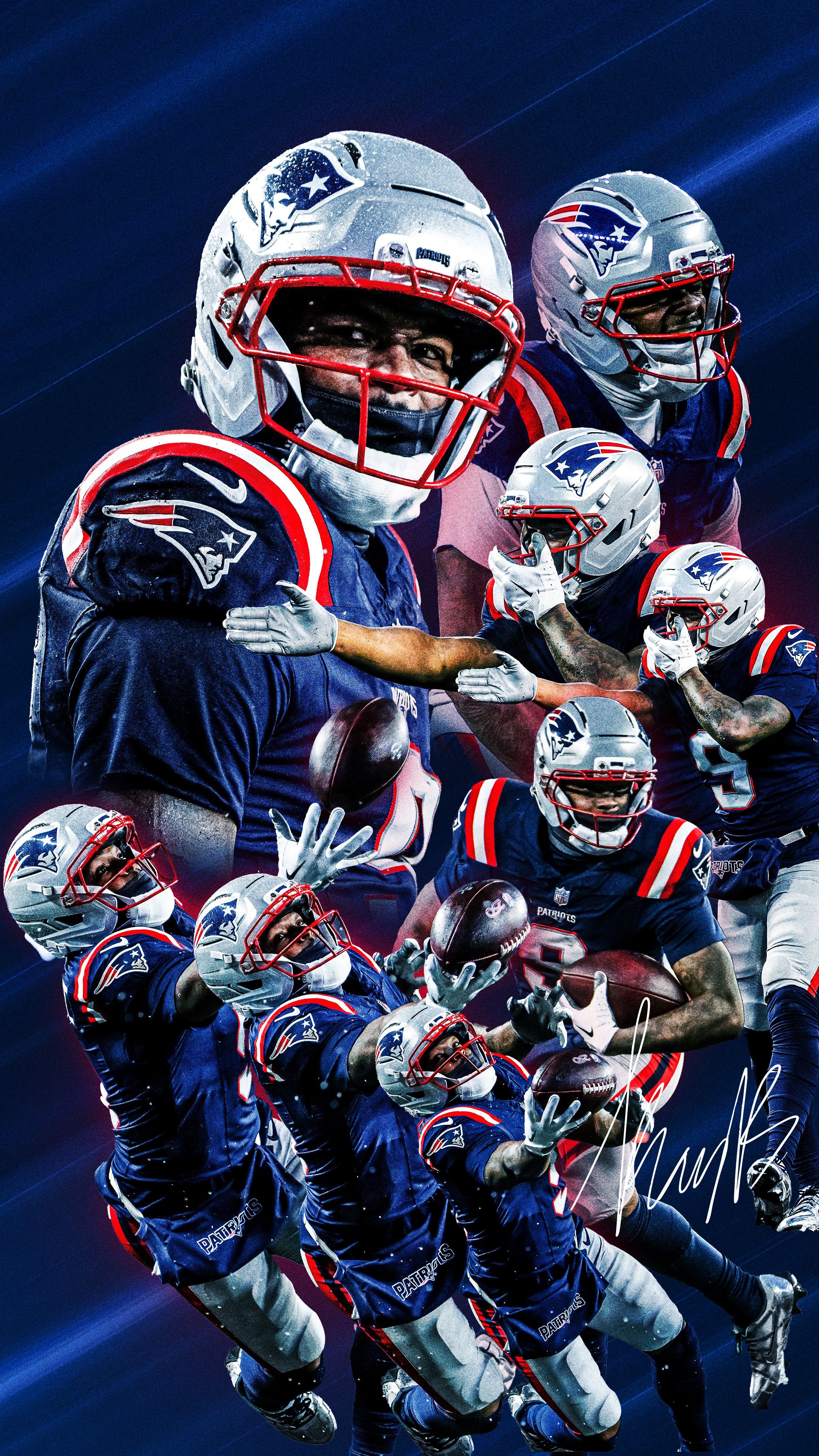 2700x4800 Official New England Patriots Mobile Wallpaper