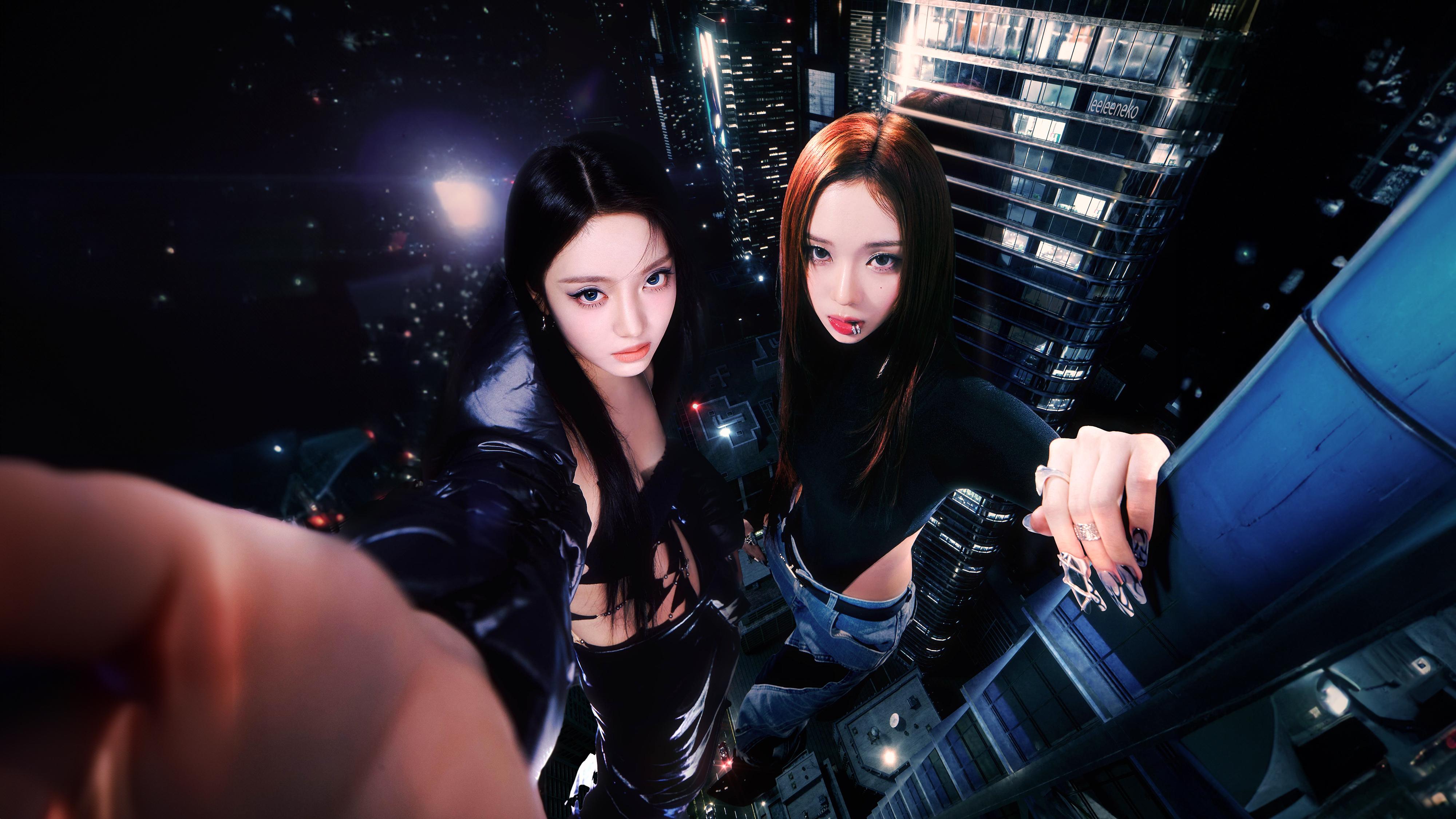 4000x2250 I merged NingNing's and Winter's teaser picture into one
