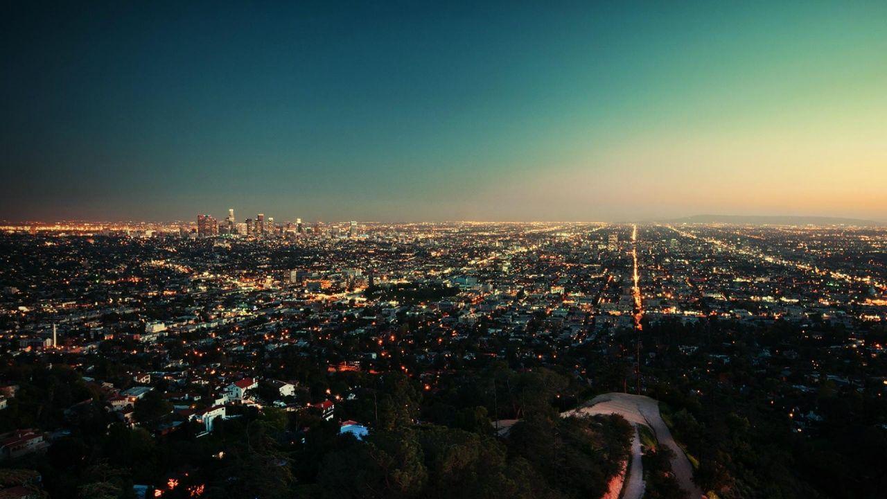 1280x720 Los Angeles City At Night Wallpaper